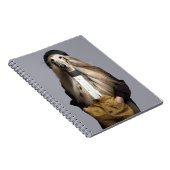 Carnet Chien afghan cheveux blonds en pantalon (Côté Droit)