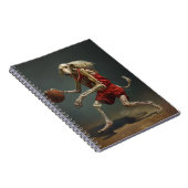 Carnet Chien Afghan Hound Jouant Au Basket (Côté Droit)