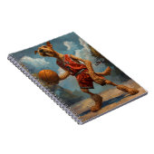 Carnet Chien Airedale jouant au basket-ball (Côté Droit)