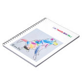 carnet "Chien arc en ciel" (Côté gauche)