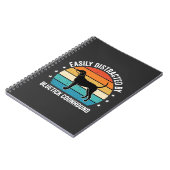 Carnet Chien au coucher de soleil rétro Bluetick Coonhoun (Côté gauche)