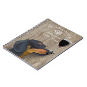 Carnet Chien Au Vin Dachshund (Côté gauche)