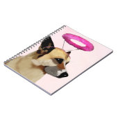 Carnet Chien avec Halo rose (Côté gauche)