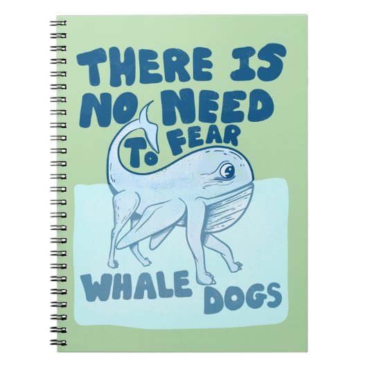 Carnet Chien baleine créature drôle (Devant)