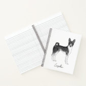 Carnet Chien Basenji En Noir Et Blanc Avec Nom Personnali (Intérieur)