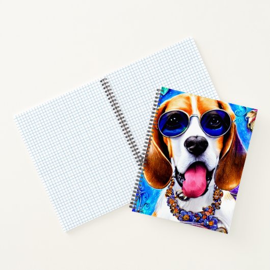 Carnet Chien Beagle fou (Intérieur)