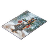 Carnet Chien berger allemand équitation moto Noël (Côté gauche)