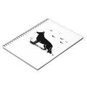 Carnet Chien berger allemand - Silhouette de lune d'Hallo (Côté gauche)