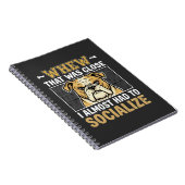 Carnet Chien bouledogue drôle socialiser (Côté Droit)