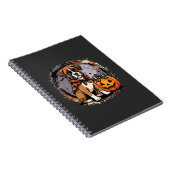 Carnet Chien Boxer Halloween Citrouille Sublimation (Côté Droit)