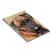 Carnet Chien Brindle de boxeur (Côté Droit)
