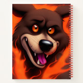 Carnet Chien Brun En Feu (Dos)