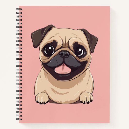 Carnet chien carlin (Devant)