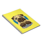 Carnet Chien Carlin mou Daddy Jouer à des jeux vidéo (Côté Droit)