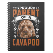 Carnet Chien Cavapoo Parent Cute Puppy Propriétaire (Devant)