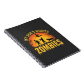 Carnet Chien Chasse Les Zombies Design Halloween (Côté Droit)