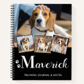 Carnet Chien Chien Chien Chien Personnalisé Nom Monogramm (Devant)