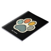 Carnet Chien Chien Chien Empreinte de patte Conception de (Côté gauche)
