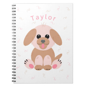 Carnet Chien Chien Pastel Personnalisé Carton Simple