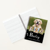 Carnet Chien Chien Personalisé Monogramme Nom 5 Animal Ph (Intérieur)