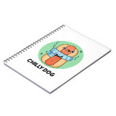 Carnet Chien Chilly Drôle Chili Hot Dog Pun  (Côté gauche)