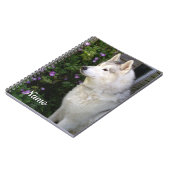 Carnet Chien chiot sibérien Husky (Côté gauche)