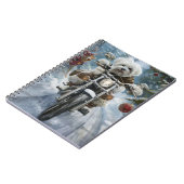 Carnet Chien Coton De Tulear à moto Noël (Côté gauche)