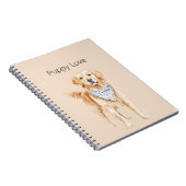 Carnet Chien Crème Amour de Chiot (Côté Droit)