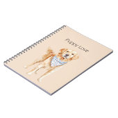 Carnet Chien Crème Amour de Chiot (Côté gauche)