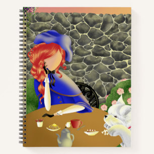 Carnet Chien & Dame au Café au coucher du soleil