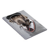 Carnet Chien dans le chandail et le casquette (Côté Droit)