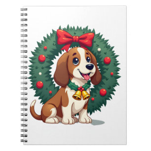 Carnet Chien de Basset Hound Jingle Bells