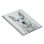 Carnet Chien de bétail australien - Cute Original Dog Art (Côté Droit)