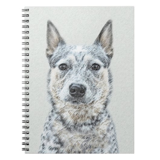 Carnet Chien de bétail australien - Cute Original Dog Art (Devant)