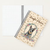 Carnet Chien de bétail australien Empreinte de patte & mi (À l'intérieur)