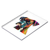 Carnet Chien de boîte coloré (Côté gauche)