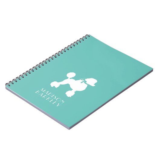 Carnet Chien de caniche Français (Côté gauche)