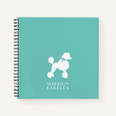 Carnet Chien de caniche Français (Devant)