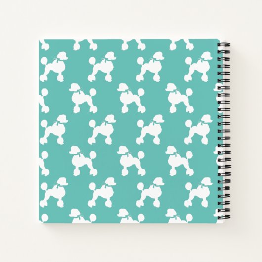 Carnet Chien de caniche Français (Dos)