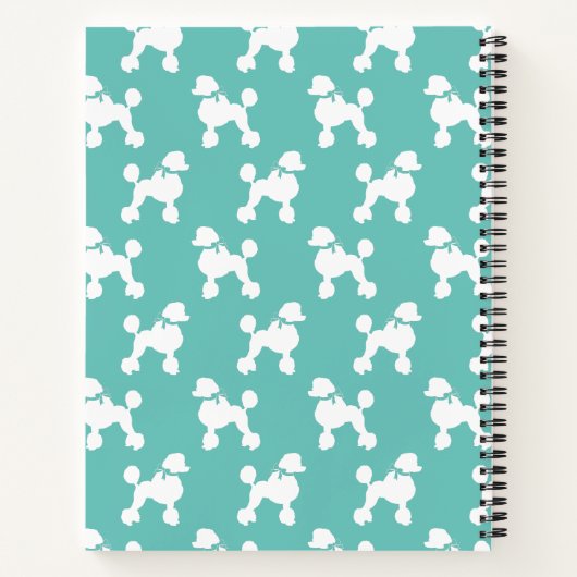 Carnet Chien de caniche Français (Dos)