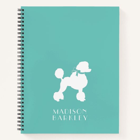 Carnet Chien de caniche Français (Devant)