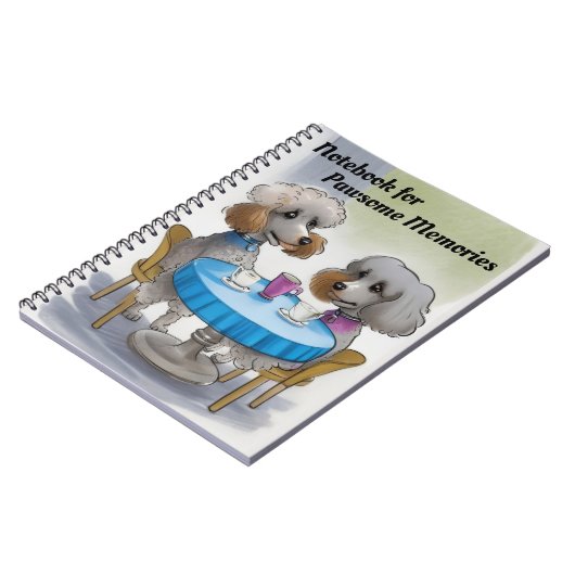 Carnet Chien de caniche mignon (Côté gauche)