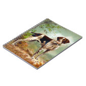 Carnet Chien de chasse avec oiseau dans la bouche (Côté gauche)