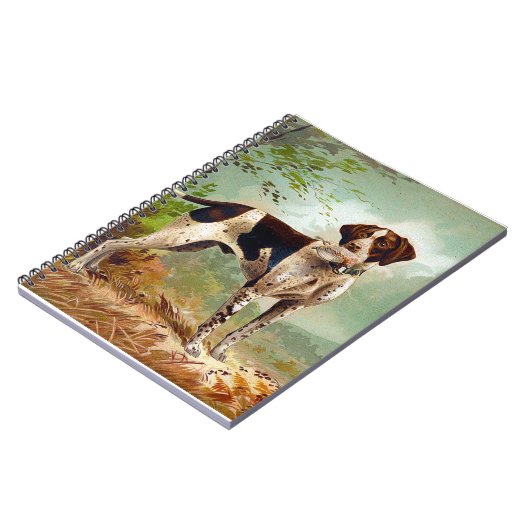 Carnet Chien de chasse avec oiseau dans la bouche (Côté gauche)