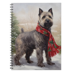 Carnet Chien de Chesapeake à Noël de neige