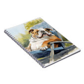 Carnet Chien De Chien De Chien Français Se Détendre Dans  (Côté Droit)
