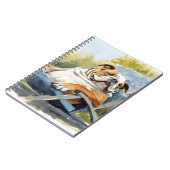 Carnet Chien De Chien De Chien Français Se Détendre Dans  (Côté gauche)