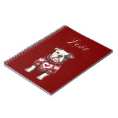 Carnet Chien de coeur rouge (Côté gauche)