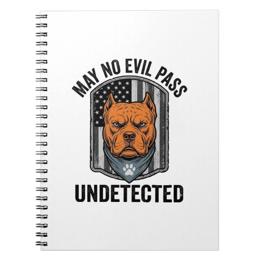 Carnet Chien de garde Puisse aucun mal passer Conception (Devant)