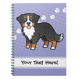 Carnet Chien de montagne bernois de dessin animé